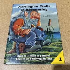 Norwegian Trolls & Rosemaling – Joan Dahl – SIGNED Inscribed – Excellent